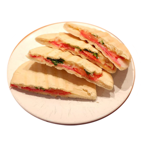 pita z szynką i serem