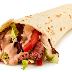 Dürüm z szaszłykiem z jagnięciny