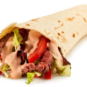 Dürüm z szawarmą i serem