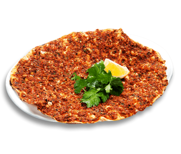 Turecka pizza z filetem z kurczaka, papryką, cebulą i sosem