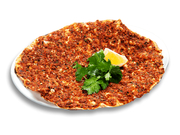 Turecka pizza z sałatką i sosem - Image 3