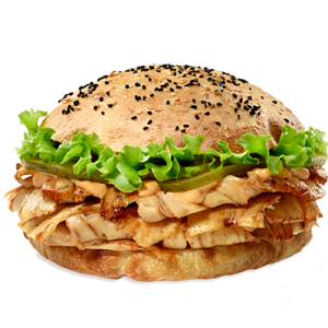 Kanapka z kebabem z kurczaka